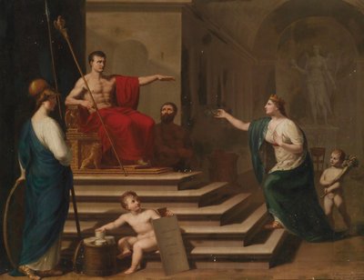 F. Alberi schilderde in opdracht van de heer door Francesco Alberi
